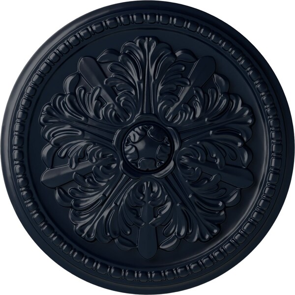 Ekena Millwork Swindon Ceiling Medallion (Fits Canopies up to 2 7/8"), 16 7/8"OD x 1 1/2"P, Midnight Dream CM16SWMDF - main